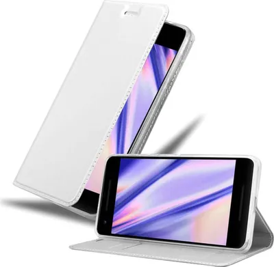 Immagine prodotto di Cadorabo custodia per telefono cellulare per Google PIXEL 2 XL custodia protettiva in argento Cover Etui Book Case Booklet