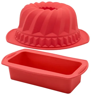 Image de Ensemble de 2 moules en silicone pour gâteaux et tartes