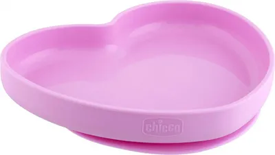Produktbild von Chicco 00010217100000, Teller für Kleinkinder, Pink, Silikon, Junge/Mädchen, 0,75 Jahr(e)
