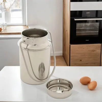 Produktbild von Transportkanne Milchkanne 5 Liter Transportbehälter Edelstahl Kanne Milchkrug