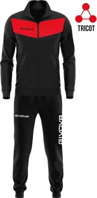 Produktbild von Sportset Givova Visa Triacetato Rot/Schwarz
