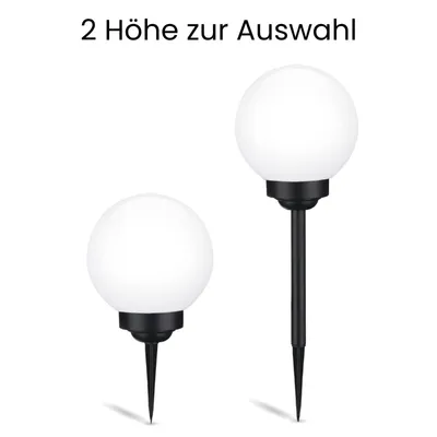 Produktbild von LUMILED Solar LED Kugelleuchte für außen Garten mit Erdspieß RGB Mehrfarbig ∅15 IP44 Kugel Gartenleuchte Außenleuchte Stehleuchte Wegeleuchte