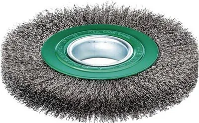 Immagine prodotto di Spazzola rotonda D.100mm spessore del filo 0,30mm VA crimpato 20-22mm 8000min-¹ 1 LESSMANN 323362