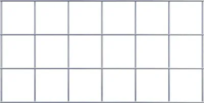 Obrázek produktu pro Dekorativní mříž (včetně montážního materiálu) Velikost ok 10 x 10 cm - délka: 60 cm - výška: 30 cm