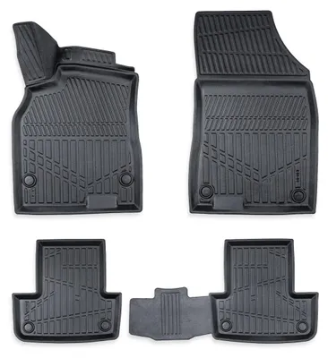 Zdjęcie produktu dla Kompletny zestaw, 4 szt., gumowe dywaniki 3D do wnętrza samochodu Erpassan – RENAULT MEGANE III 2010–2015