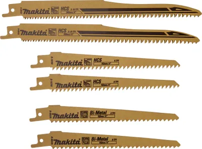 Produktbild von Makita Reciprosägeblatt Sortiment A 152 - 203 mm 6 tlg. ( B-44432 ) für Holz
