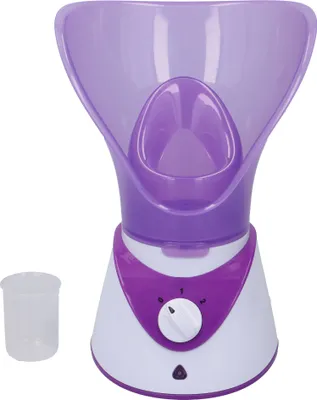Produktbild von Grundig Gesichtssauna, Gesichtsdampfer zur Hautpflege, Dampfregulierung, Porendampfsprüher, 40 ml, 130 Watt, Violett