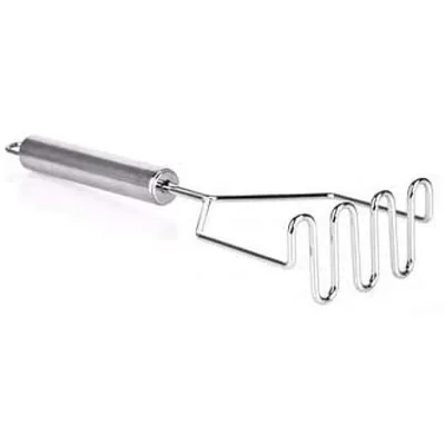 Produktbild von Kartoffelstampfer, Küchenstampfer aus Edelstahl, 25 cm, Gemüsestampfer mit ovalem Griff, Stampfer für Gemüse, Kartoffelbrei, Kartoffelpresse, Küchenhelferv
