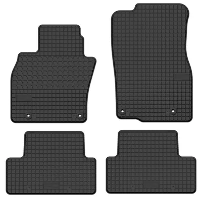 Produktbild von Gummi-Fußmatten für Mazda CX-60 2022- (SUV) – 4-tlg, Schwarz, passgenau – Wielganizator SolidTread