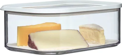 Obrázok produktu pre Rosti Mepal 106934030600, Box, Obdĺžnikový, 2 L, Priehľadná, Biela, Polyetylen, Styrén-akrylonitrilový (SAN), 160 mm