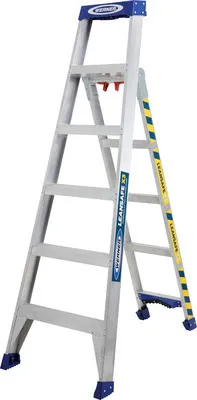 Produktbild von WERNER Anlege- oder Stehleiter Leansafe X3 2 x 5 Sprossen Arbeitshöhe 3,7 m