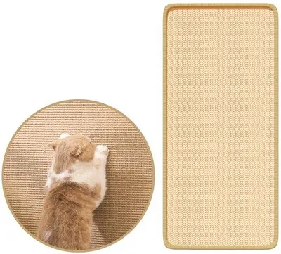 Obrázok produktu pre Odolná sisalová škrabadlová podložka, 60 x 30 cm, na stenu a do rohu