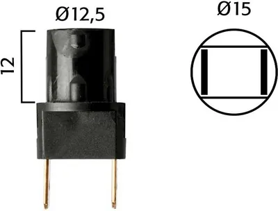 Obrázek produktu pro Zásuvka W2 1X9 5D, Žárovka S Kabely
