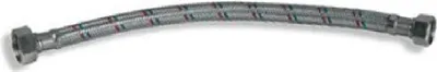 Produktbild von Anschlussschlauch aus Edelstahl, M3/8" x 3/8" Gewinde, 60 cm Länge