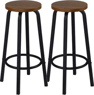 Two bar stools shown from the front.