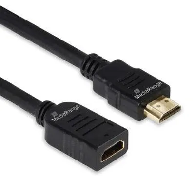 Productafbeelding van MediaRange MRCS256 MediaRange HDMI Verlängerungskabel, 18 Gbps, ARC, 2,0m, sw