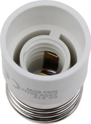 Image de UNIVERSEEL - Adaptateur-mâle/femelle E27 E14-blanc - 105330
