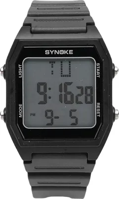 Produktbild von Elektronische Uhr Multifunktionale große Bildschirm-Freizeituhr für Männer, Frauen, Studenten, Outdoor, wasserdicht, schwarz