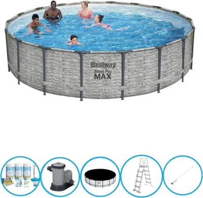 Zdjęcie produktu dla Bestway - Pool Steel Pro MAX - Zestaw basenowy - 549x122 cm