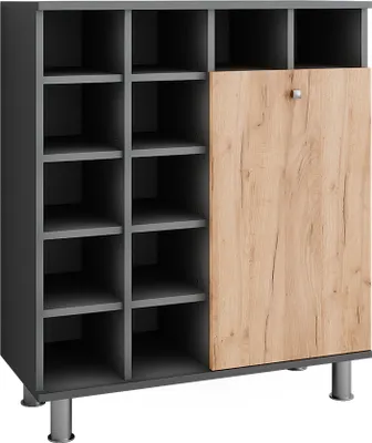 Produktbild von Wäscheschrank  Vicco Fynn Anthrazit/Goldkraft Eiche 78.4 x 91.6 cm, Model 54355