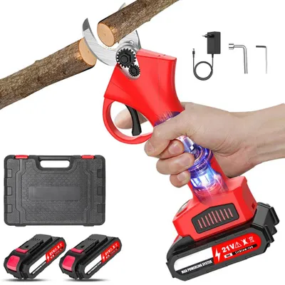 Produktbild von Elektrische Gartenschere - Akku-Baumschere - 30 mm Schnittkapazität - 220 V - Rot