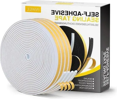 Immagine prodotto di Nastri sigillanti autoadesivi 6 mm x 3 mm, nastro in schiuma, impermeabile