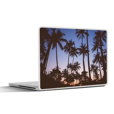 Produktbild von MuchoWow® Laptop Aufkleber Sticker Cover Palme - Tropisch - Sommer - Himmel 25x18 cm - Laptop-Deko