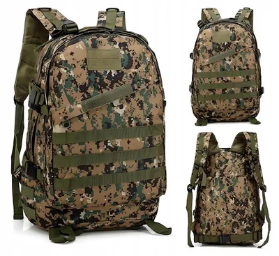 Produktbild von Taktischer Rucksack 35 l Digital Woodland-modular, wasserdicht, mit Hüftgurt