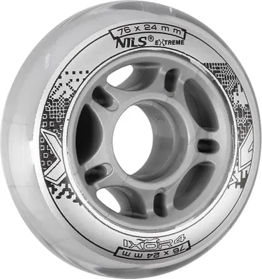 Image de Roues de skateboard transparentes enPolyuréthane76 x 24 mm 82A (lot de 4)