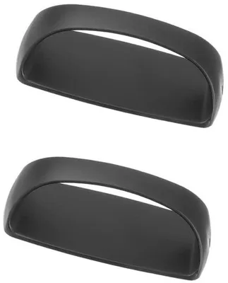 Immagine prodotto di Supporto autoadesivo per finestre in 2 pezzi - Senza forature - Per finestre, porte, cassetti, mobili - Nero opaco