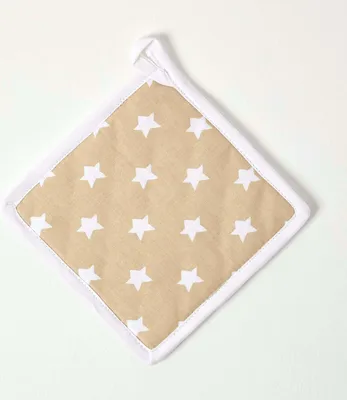 Immagine prodotto di HOMESCAPES sottopentola stelle beige