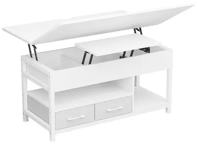 Obrázek produktu pro Konferenční stolek DJ503451_3, výškově nastavitelný, 50 x 100 x 50 cm, bílý