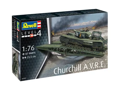 Imagen del producto de Revell, tanque Churchill A.V.R.E., escala 1:76
