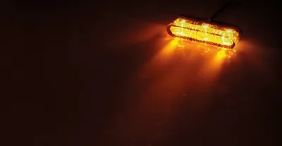 Obrázok produktu pre HIGHSIDER pro Star-MX1 Pro LED indikátor, čierne puzdro / oranžová šošovka (pár), predný a zadný