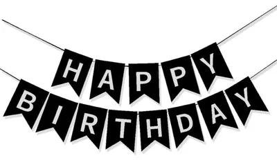 Obrázok produktu pre Girlanda "Happy Birthday", dekorácia na narodeniny, kartón, 11,5 x 16 cm