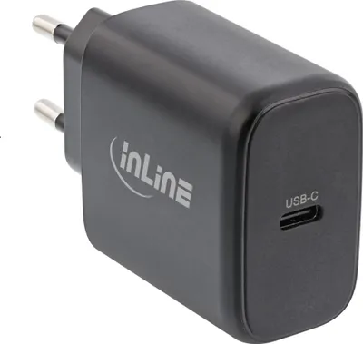 Produktbild von InLine® USB PD Netzteil, GaN Ladegerät, Single USB-C, Power Delivery, 65W