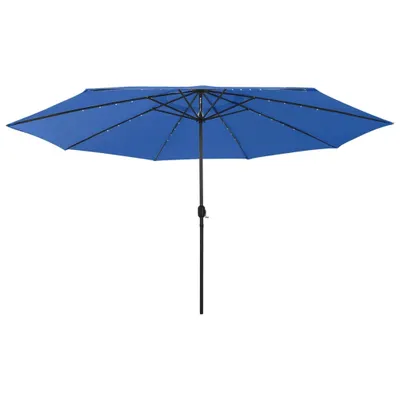 Immagine prodotto di Maison Exclusive - Ombrellone con illuminazione a LED, 400 cm, azzurro