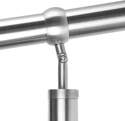 Produktbild von LZQ Edelstahl Eingangsgeländer 150 x 90 cm Handlauf Geländer für Treppen Wandhandlauf Treppengeländer für Drinnen und Draußen Treppenhaus