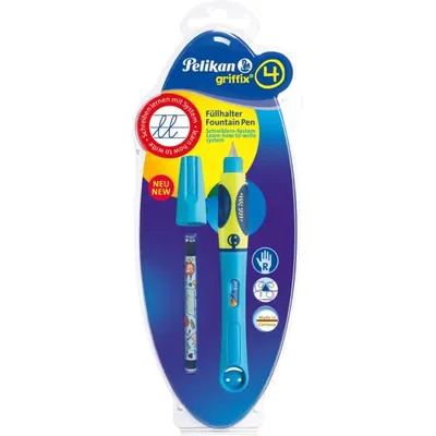 Produktbild von Pelikan griffix, Blau, Kartuschenfüllsystem, Sichtverpackung, 1 Stück(e), Deutschland