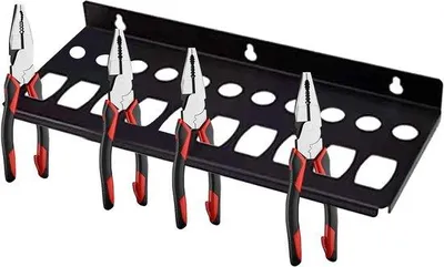 Productafbeelding van Schroevendraaier Organizer - Gereedschapshouder Rek - Werkplaats Organiseren - Robuuste Metalen Constructie - 35 x 9.5 cm - Metaal