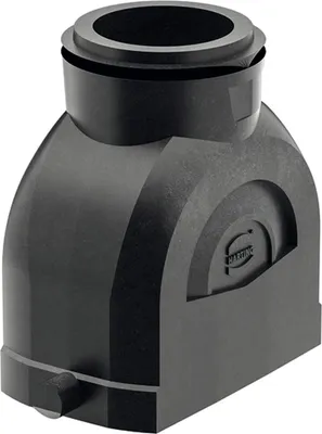 Produktbild von HARTING Han ECO 10B Tüllengehäuse ohne Kabelverschraubung, 1xM32 gerader Kabelabgang, für 1 Bügel (am Unterteil) - 1