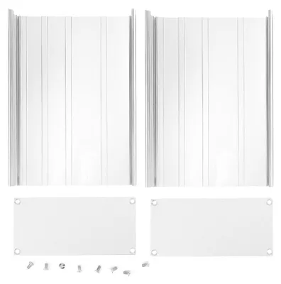 Produktbild von Aluminium-Projektbox, mattsilberfarben, DIY-Gehäuse für elektronische Leiterplatten, 68 x 145 x 200 mm