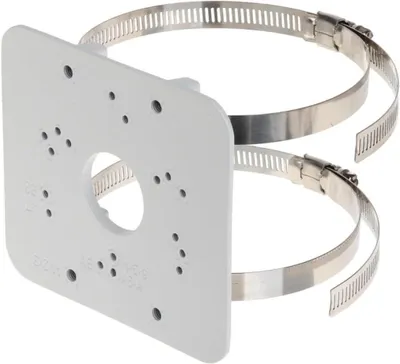 Productafbeelding van Adapter van aluminium voor montage aan palen (PFBX - Mini - PFAx) - Wit