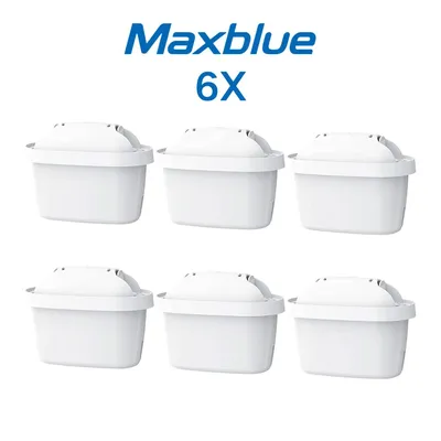 Produktbild von Maxblue Wasserfilter Kartuschen – 6 Stück | Filterkartuschen Ersatz für Brita® Maxtra+® Plus, Maxtra Pro® All-in-1 Wasserfilter