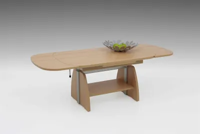 Produktbild von Couchtisch Funktionscouchtisch NILAN mit zwei Funktionen Nachbildung Buche