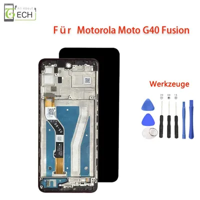 Produktbild von Für Motorola Moto G40 Fusion LCD Display mit Rahmen Touchscreen Bildschirm