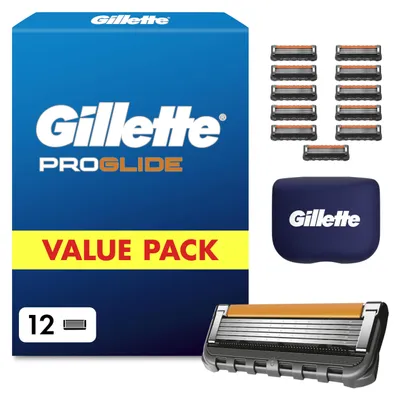 Image de Gillette Proglide 12 lames de rechange rasoir pour homme lames de rasoir