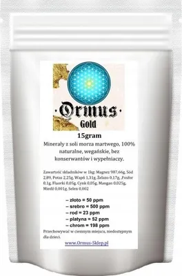 Imagen del producto de Polvo Ormus Gold, 1 unidad, 15 gramos