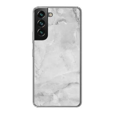 Produktbild von MuchoWow® Handyhülle Schutzhülle Hülle für Samsung Galaxy S22 Marmor - Stein - Weiß - Grau - Marmoroptik Silikon Softcase Handy Hülle - Mobiltelefonhülle