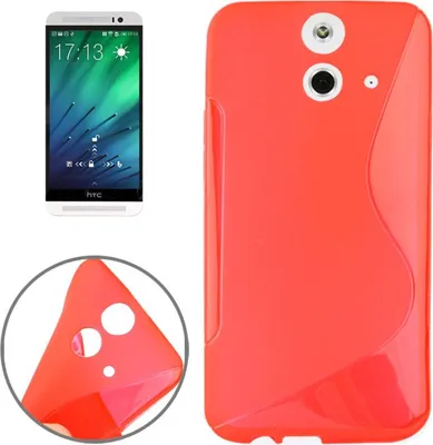 Produktbild von Handyhülle TPU-Schutzhülle für HTC One E8 Rot